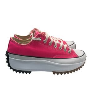Converse Run Star Motion Neon Pink Platform Sneakers Low Top Womens 10 Mens 8.5